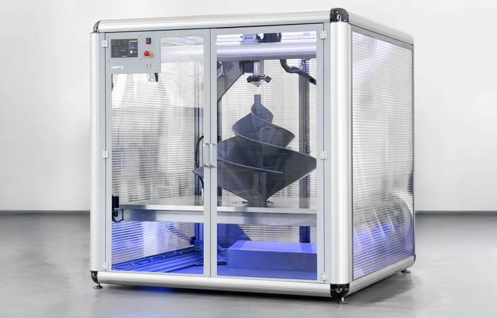 WASP CUBO HDP enclosed industrial pellet 3D printer system