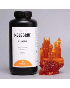 Kexcelled MOLEGRID™ Water Washable 3D Printing Resin-Transparent orange-1kg