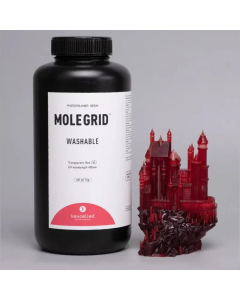Kexcelled MOLEGRID™ Water Washable 3D Printing Resin-Transparent Red-1kg