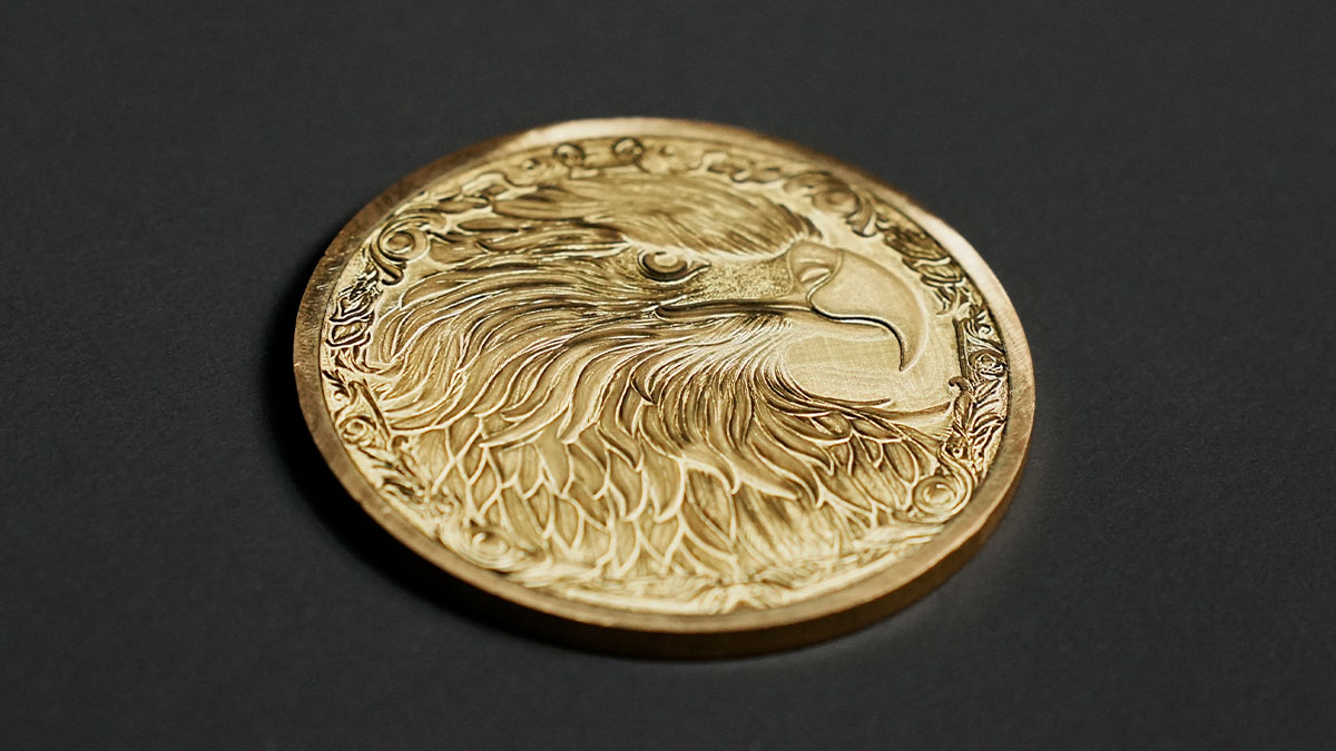 Metal engraving completed using the FLUX Promark MOPA fibre laser
