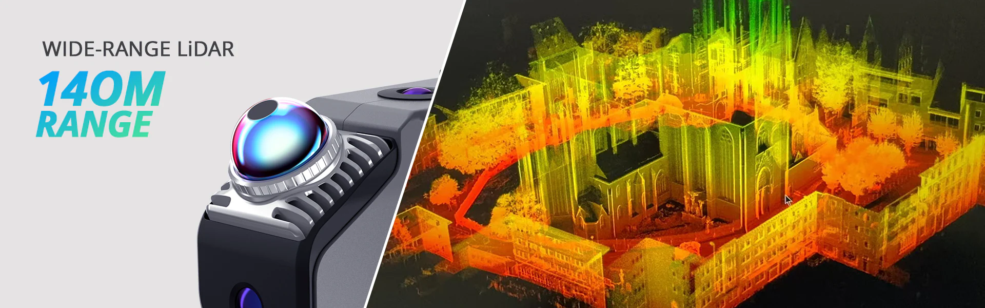 3DMakerpro Eagle LiDAR scanner with up to 140m scanning range