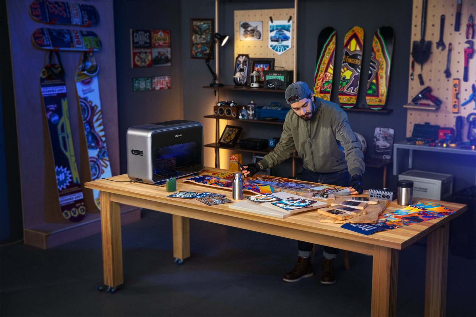eufyMake E1 direct-to-object UV printing applications