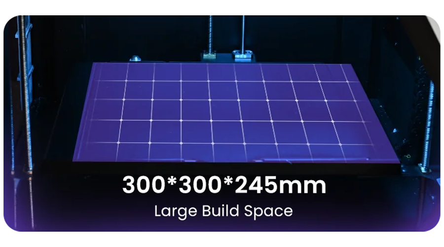 FibreSeeker 3 large 300 by 300 by 245 mm build volume