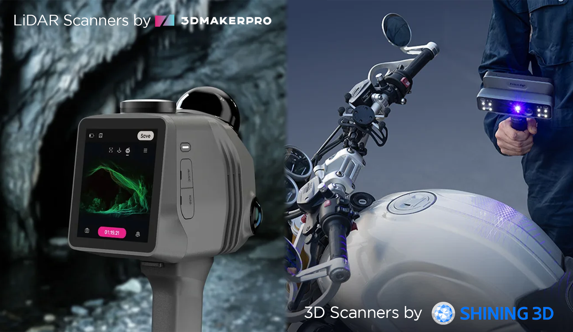 Professional 3D and LiDAR scanners available through the Daemon3D Print Try Before You Buy scheme