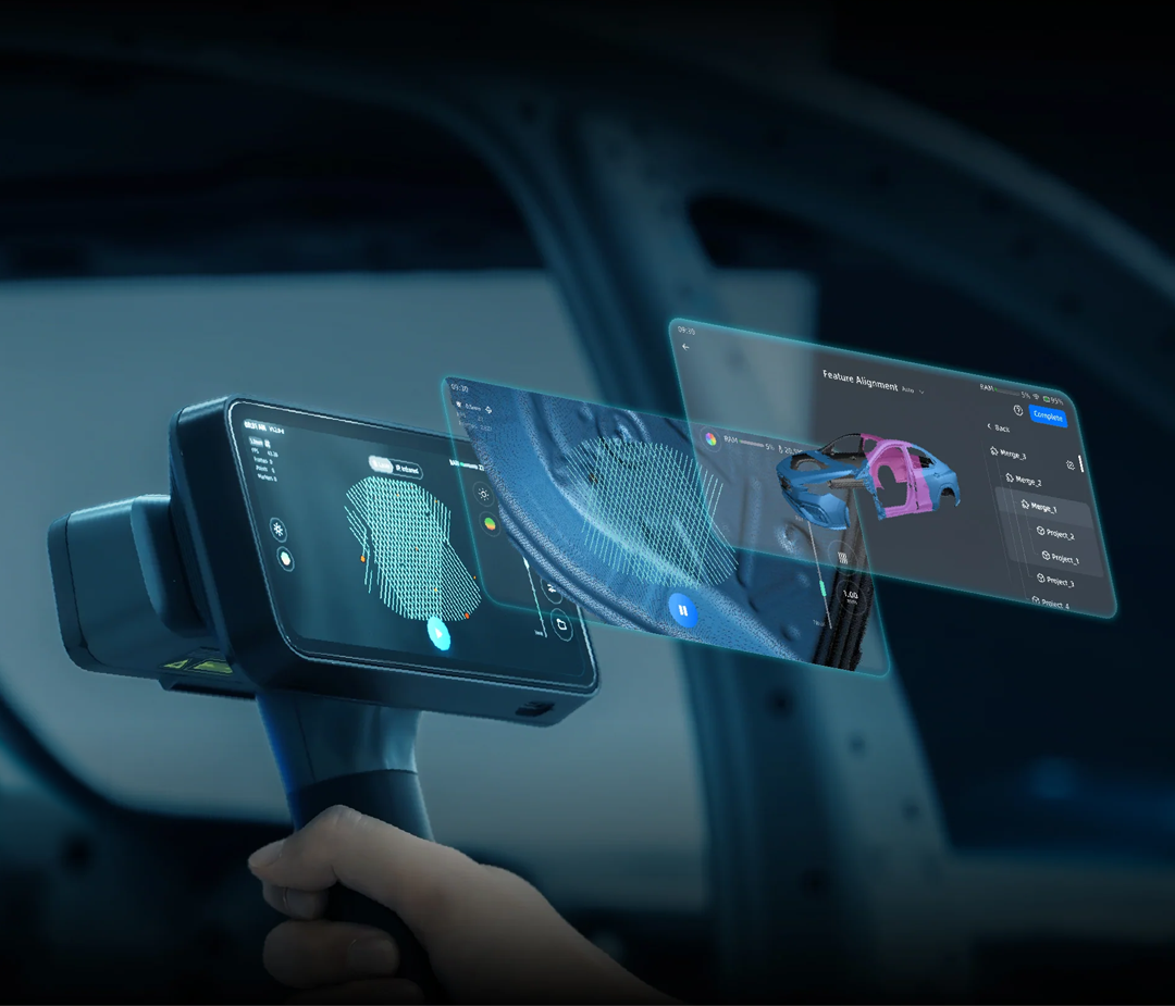 EinScan Rigil Lite on-device workflow